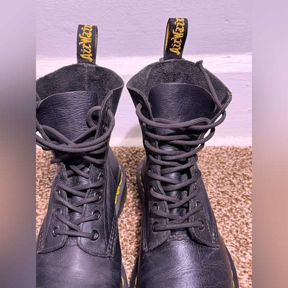Dr. Martens 1460 Pascal Black Virginia Leather Soft Boots Women’s Size 6 - Picture 2 of 7